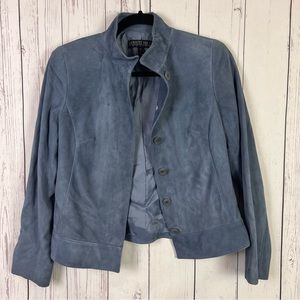 Lafayette 148 New York | light blue suede jacket